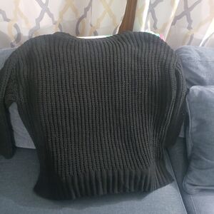 American Eagle Outfitters Black Crew Neck Sweater